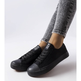 Beaupré black fabric sneakers 1