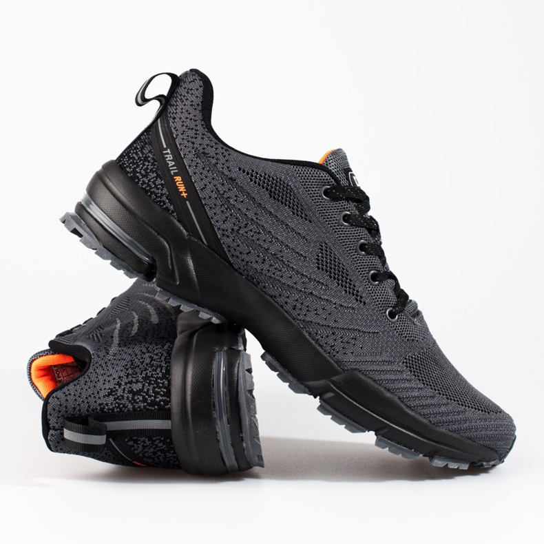 Gray DK men's textile sports shoes grey 1 Gray DK men's textile sports shoes grey 1