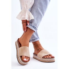 WR1 Women's Smooth Suede Slippers Beige Hayen 1 WR1 Women's Smooth Suede Slippers Beige Hayen 1